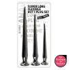 Kit 3 Plugs Longs Flex Plug Noirs Kit 3 Plugs Longs Flex Plug Noirs