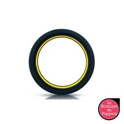 Cockring silicone Beast Ring 36mm Noir-Jaune