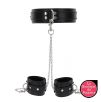 Collier et Menottes de poignets Heavy Taboom Noir Collier et Menottes de poignets Heavy Taboom Noir
