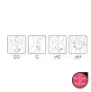 Set de 2 gaines Silicone pour Dildos Set de 2 gaines Silicone pour Dildos