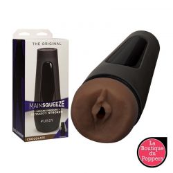 Masturbateur Main Squeeze - Vagin Original Chocolat pas cher