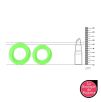 Lot de 2 Cockrings phosphorescents Glow Ring 33mm Lot de 2 Cockrings phosphorescents Glow Ring 33mm