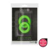 Lot de 2 Cockrings phosphorescents Glow Ring 33mm Lot de 2 Cockrings phosphorescents Glow Ring 33mm