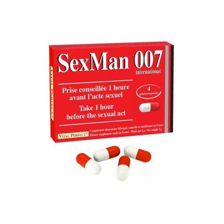 Stimulant érection SexMan 007 10 gélules