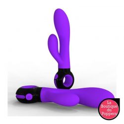 Vibromasseur Rabbit Anteros pourpre 2 moteurs - 7 vitesses pas cher
