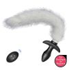 Plug vibrant avec Queue blanche Tail Curve 9 x 3.7cm | Queue 30cm Plug vibrant avec Queue blanche Tail Curve 9 x 3.7cm | Queue 30cm