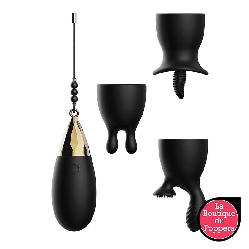 Stimulateur de clitoris Egg-Citement 3 étuis silicone