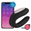 Stimulateur connecté Double Joy Satisfyer Noir Stimulateur connecté Double Joy Satisfyer Noir