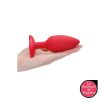 Plug Anal Vibrant et Chauffant Glow Rouge 12x3.8cm Plug Anal Vibrant et Chauffant Glow Rouge 12x3.8cm