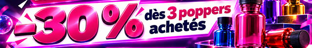 -30% dès 3 poppers achetés